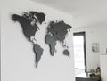 Weltkarte Eisenglimmer Wohnzimmer